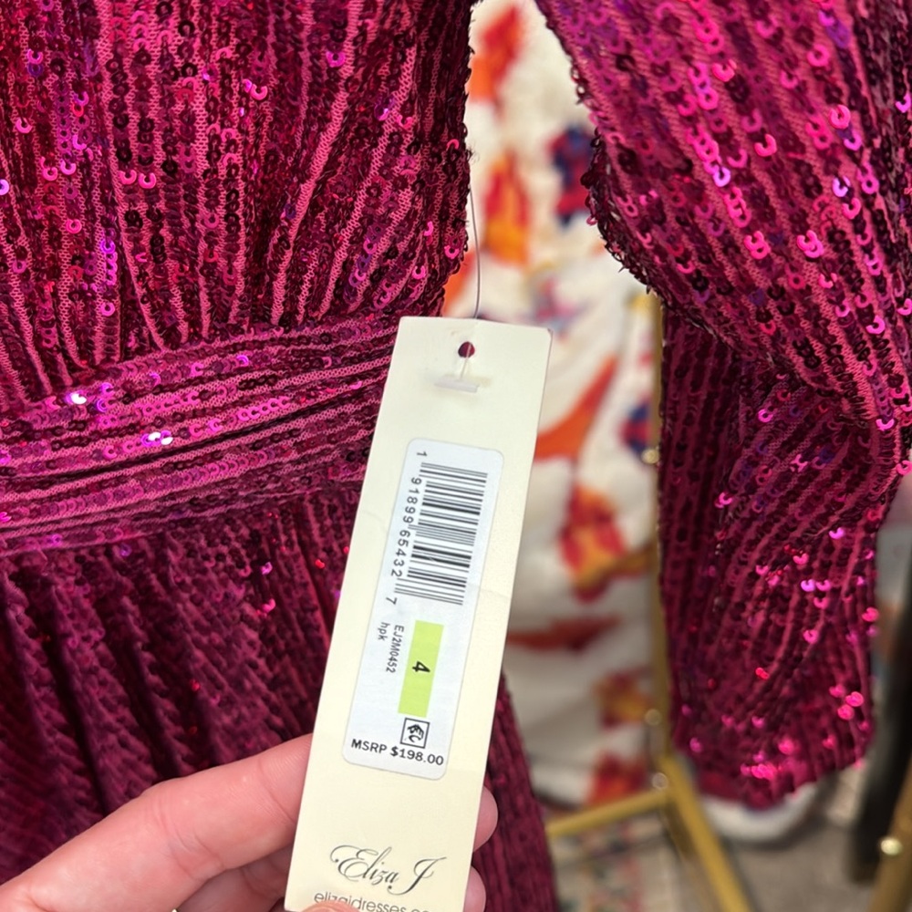 Eliza J Pink Sequin Dress - Picture 5 of 8